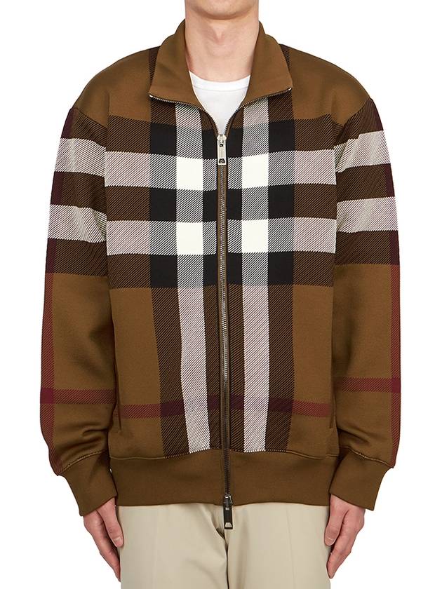 Check Bomber Jacket Brown - BURBERRY - BALAAN 3