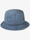 Nylon Metal Econyl Regenerated Nylon Bucket Hat Avio Blue - STONE ISLAND - BALAAN 2