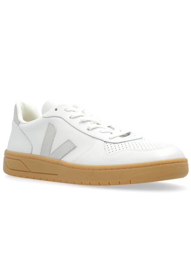 Veja Sneakers V-10 Leather, Men's, White - VEJA - BALAAN 4