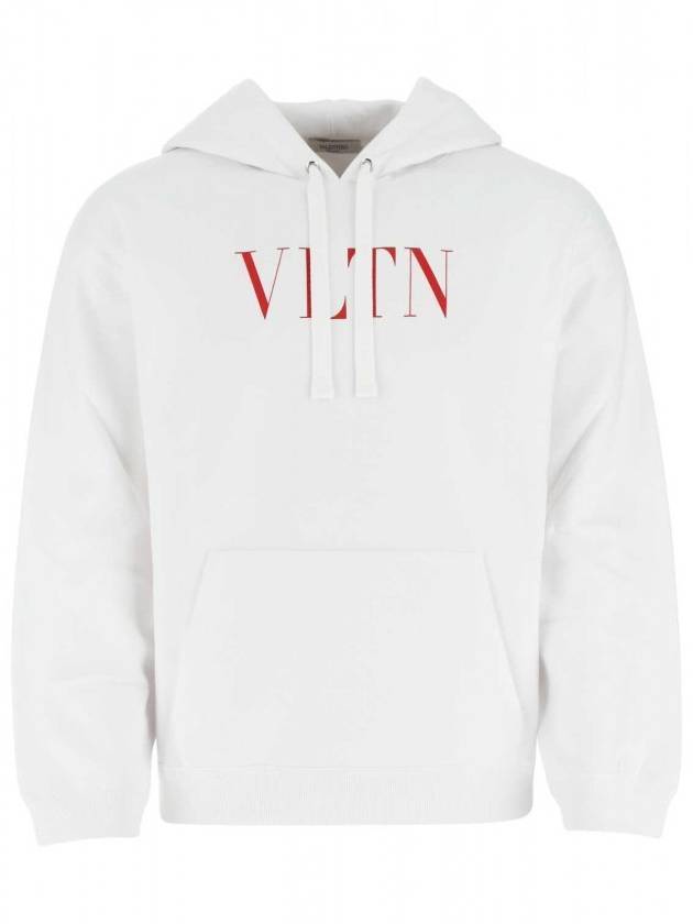 Logo Print Hoodie White - VALENTINO - BALAAN 1