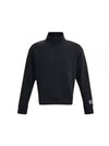 Summit Knit Half Zip Sweatshirt Black - UNDER ARMOUR - BALAAN 1