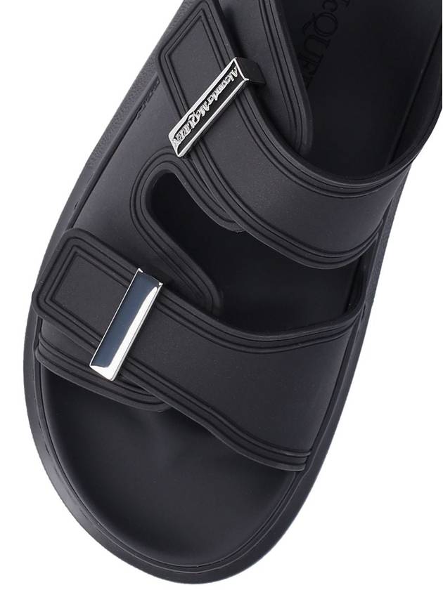 Hybrid Rubber Slippers Black - ALEXANDER MCQUEEN - BALAAN 6