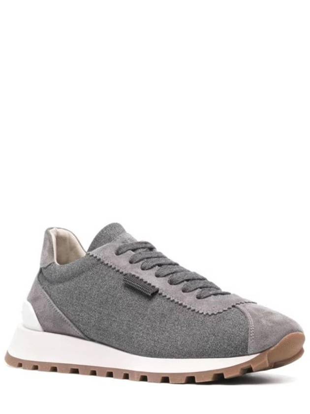 Runner low top sneakers gray - BRUNELLO CUCINELLI - BALAAN 3