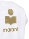 Zafferh Logo Cotton Short Sleeve T-Shirt White - ISABEL MARANT - BALAAN 8