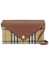 Vintage Check Strap Long Wallet Brown - BURBERRY - BALAAN 2