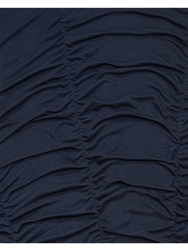 Shirring Sleeveless Hoodie Navy - PHOS333 - BALAAN 5