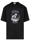 Unicorn Graphic Overfit Short Sleeve T-Shirt Black - VETEMENTS - BALAAN 7