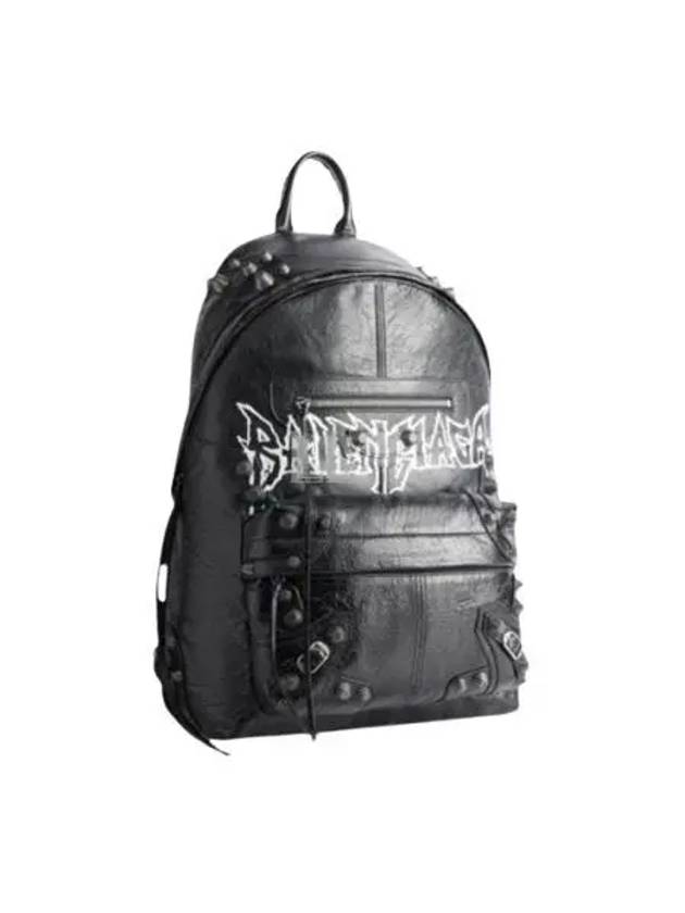 Le Cagole Leather Backpack Black - BALENCIAGA - BALAAN 2