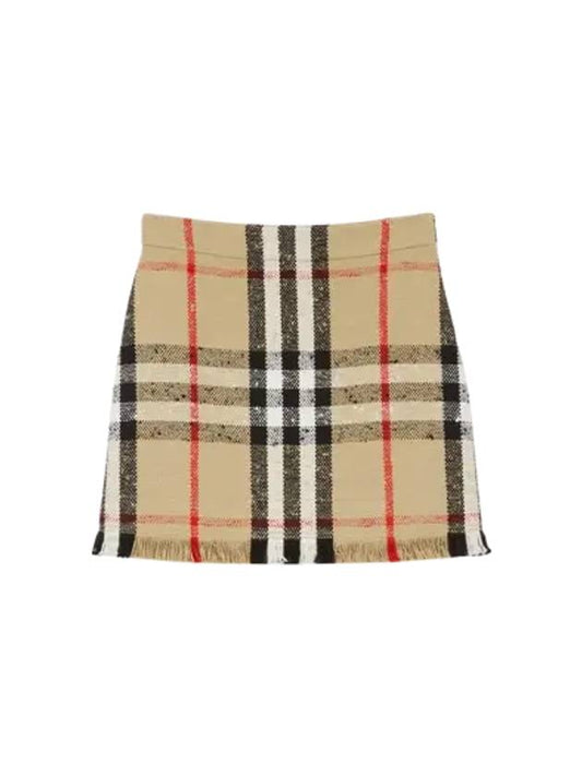 Vintage Check A-Line Skirt Beige - BURBERRY - BALAAN 2