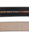 Signature Striped Leather Belt Black - PAUL SMITH - BALAAN 4