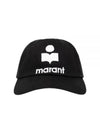 Tyron Logo Cotton Ball Cap Black - ISABEL MARANT - BALAAN 2