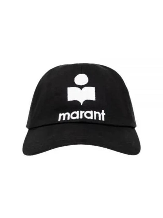 Tyron Logo Cotton Ball Cap Black - ISABEL MARANT - BALAAN 2