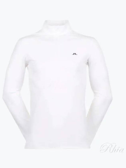 Men's Luke Quarter Zip Mid Layer Long Sleeve T-Shirt White - J.LINDEBERG - BALAAN 2