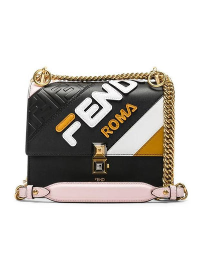 Kan Chain Cross Bag Black - FENDI - BALAAN 2