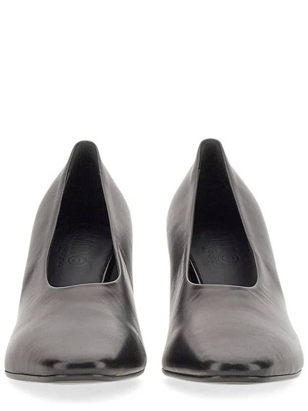 MM6 Logo Pumps Heel Black - MAISON MARGIELA - BALAAN 3