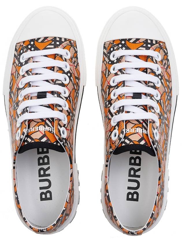 TB Pattern Low Top Sneakers Orange - BURBERRY - BALAAN 7