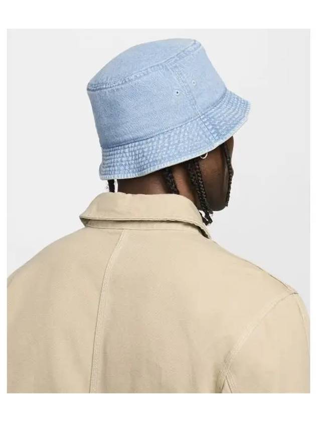 Apex Denim Bucket Hat Aegean Storm Thunder Blue White HF0384 429 - NIKE - BALAAN 1