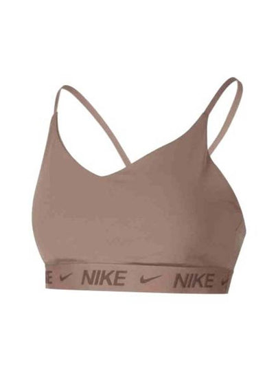 Indy Light Support Padded Adjustable Bra Mink Brown - NIKE - BALAAN 2