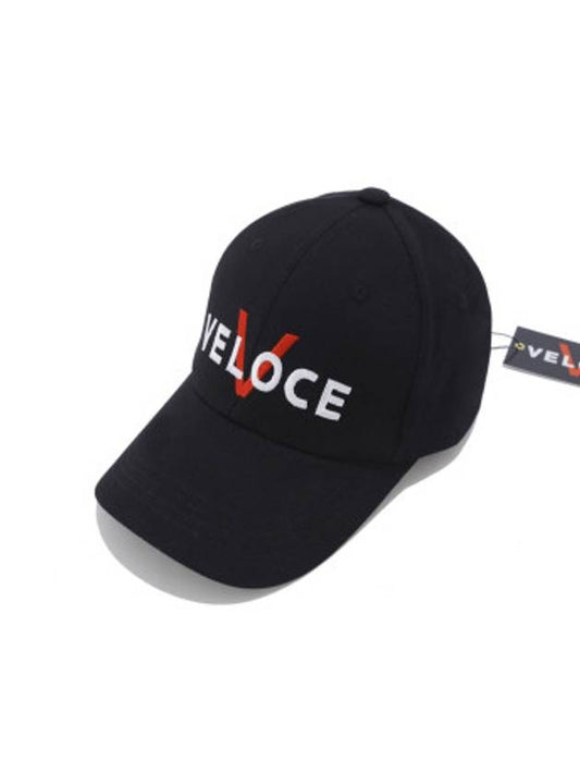 'RV' ball cap hard fit black - VVELOCE - BALAAN 1