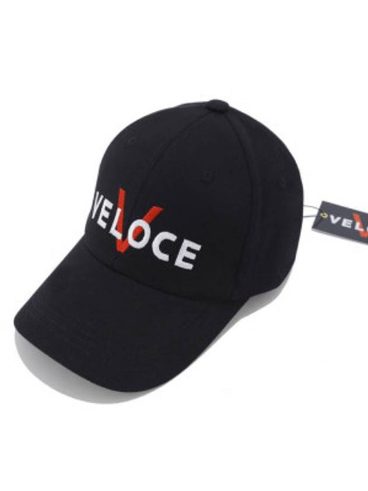 'RV' ball cap hard fit black - VVELOCE - BALAAN 1