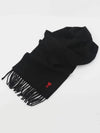 Muffler Scarf BFUSF405 334 001 BLACK - AMI - BALAAN 4