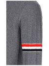 Men's Wool Relaxed Pullover Knit Top Med Grey - THOM BROWNE - BALAAN 5