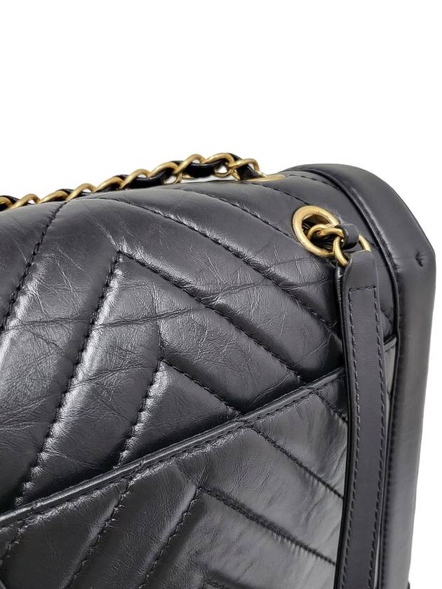 Women s A57215 black chevron gold decorated backpack - CHANEL - BALAAN 8