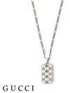 GG Non-Engraved Pendant Necklace Silver - GUCCI - BALAAN 2