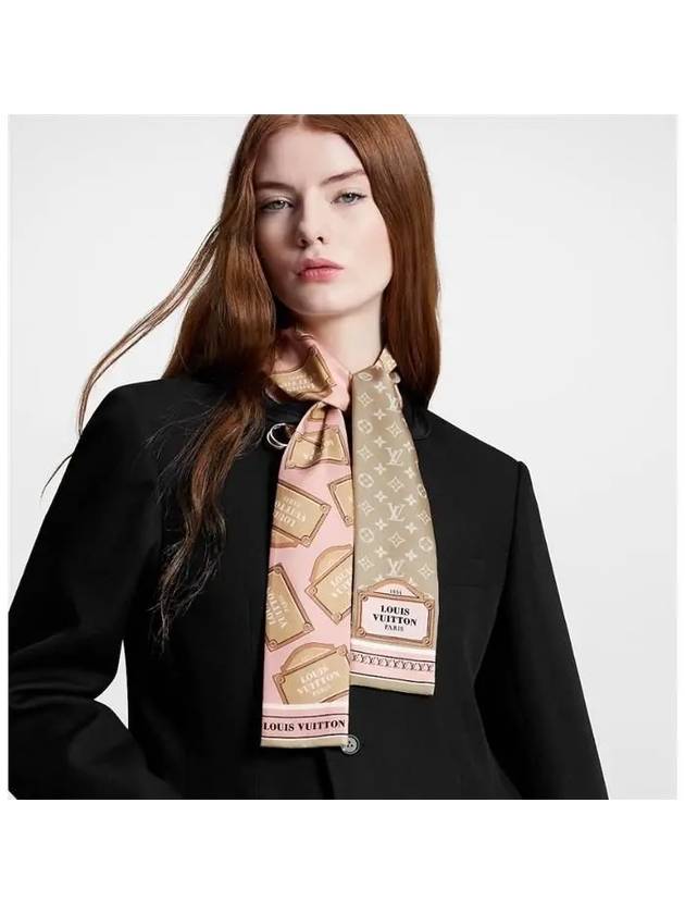 Monopaname Silk Scarf Beige - LOUIS VUITTON - BALAAN 4