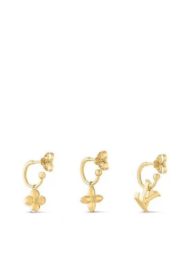 LV Floragram Earrings Gold - LOUIS VUITTON - BALAAN 4