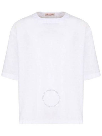 Valentino Garavani Toile Iconographe Crewneck Short-Sleeved T-Shirt, Size Large - VALENTINO - BALAAN 1