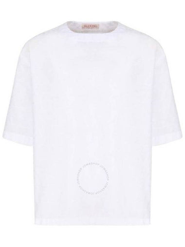 Valentino Garavani Toile Iconographe Crewneck Short-Sleeved T-Shirt, Size Large - VALENTINO - BALAAN 1