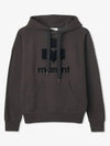 Mansel Logo Hoodie Faded Black - ISABEL MARANT - BALAAN 2