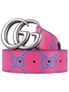 GG Marmont Leather Belt Pink - GUCCI - BALAAN 3