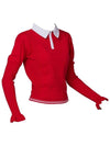 Golf Wear Puff Sleeve Collar Knit Red - J JANE - BALAAN 3