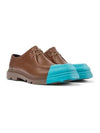 Men's Junction Raised Leather Derby Blue Brown - CAMPER - BALAAN 2