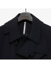 Asymmetric Layered Mac Coat Black - NOIRER - BALAAN 6