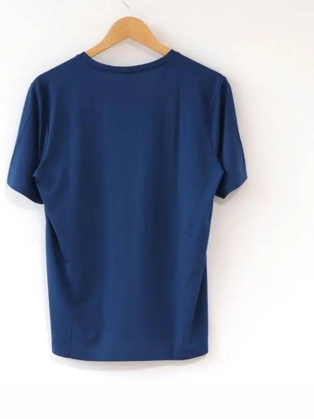 V-Neck Short Sleeve T-Shirt Blue - SUPENER - BALAAN 5