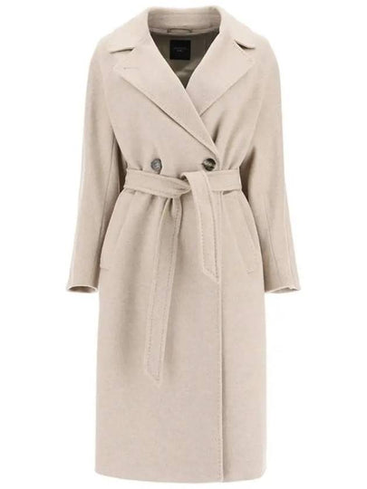 Women's Regina Resina Wool Double Coat Light Beige - MAX MARA - BALAAN 2