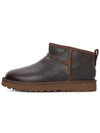 Classic Ultra Mini Leather Middle Boots Ironwood - UGG - BALAAN 4