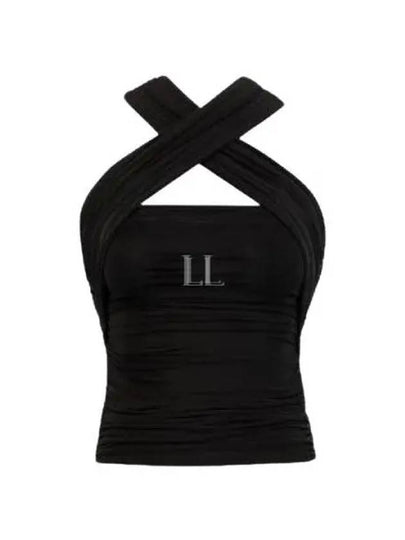 Wrinkle Jersey Sleeveless Black - SAINT LAURENT - BALAAN 2