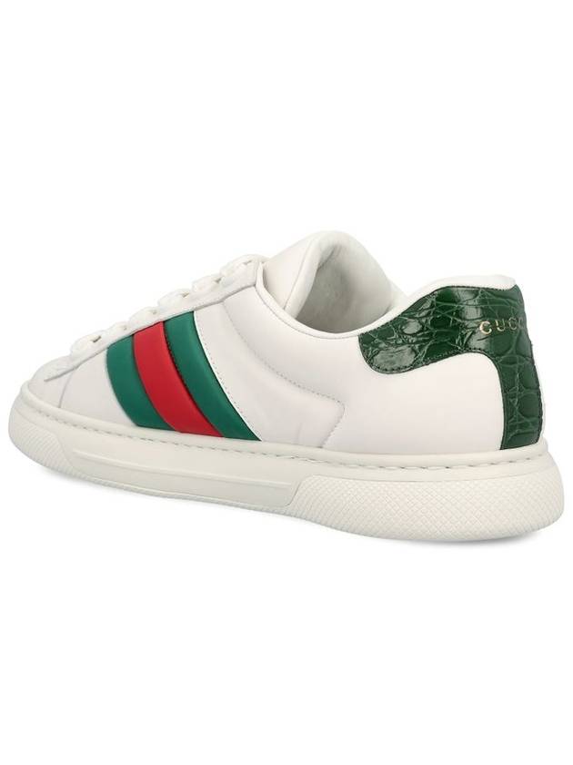 Men's Ace Low Top Sneakers White - GUCCI - BALAAN 4