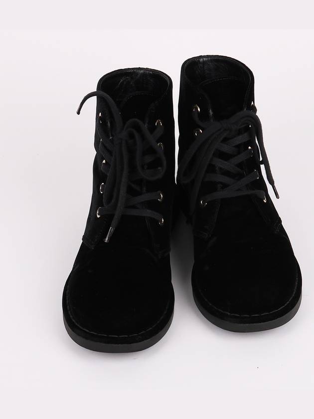 Suede Black High Top Women s Sneakers - CHANEL - BALAAN 3