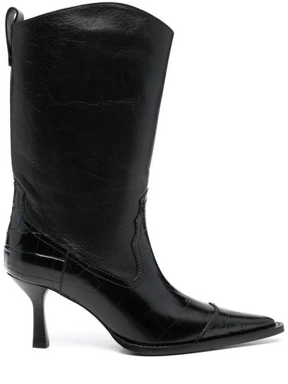 Texan Saloon Leather Mid Boots Black - OUR LEGACY - BALAAN 2