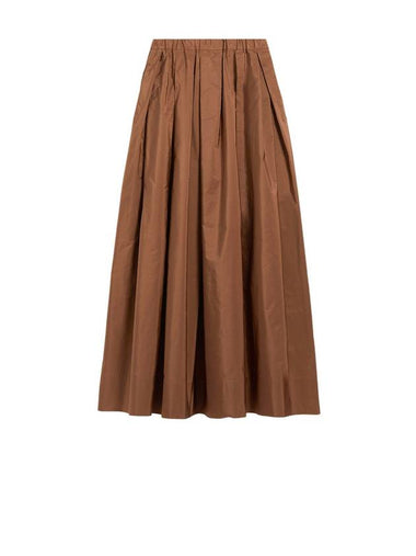 Tripoli Pleated Skirt Brown - S MAX MARA - BALAAN 1