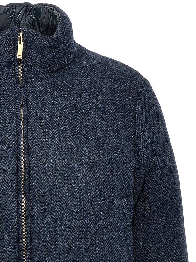 Thom Browne 'Herringbone Harris Tweed' Reversible Down Jacket - THOM BROWNE - BALAAN 4