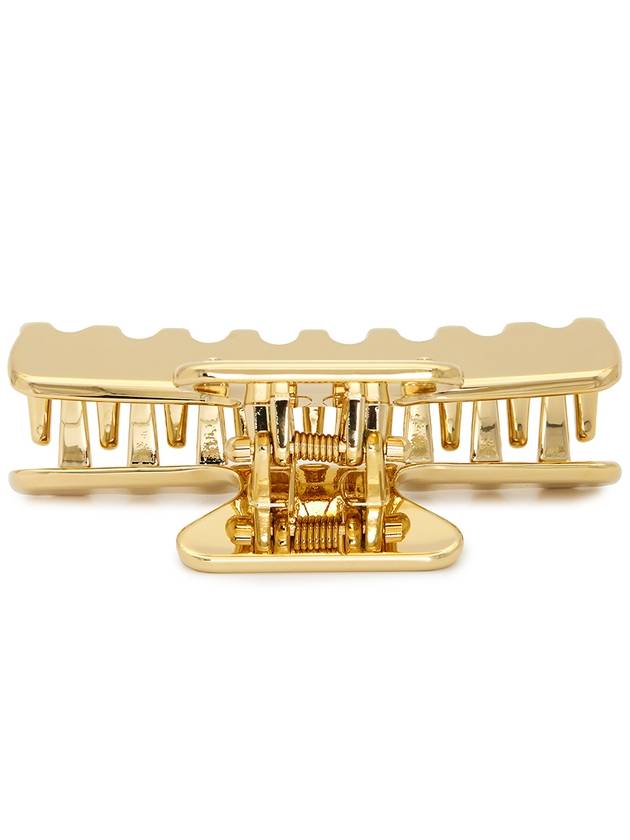 Women's Logo Metal Hair Clip Gold - PRADA - BALAAN 4