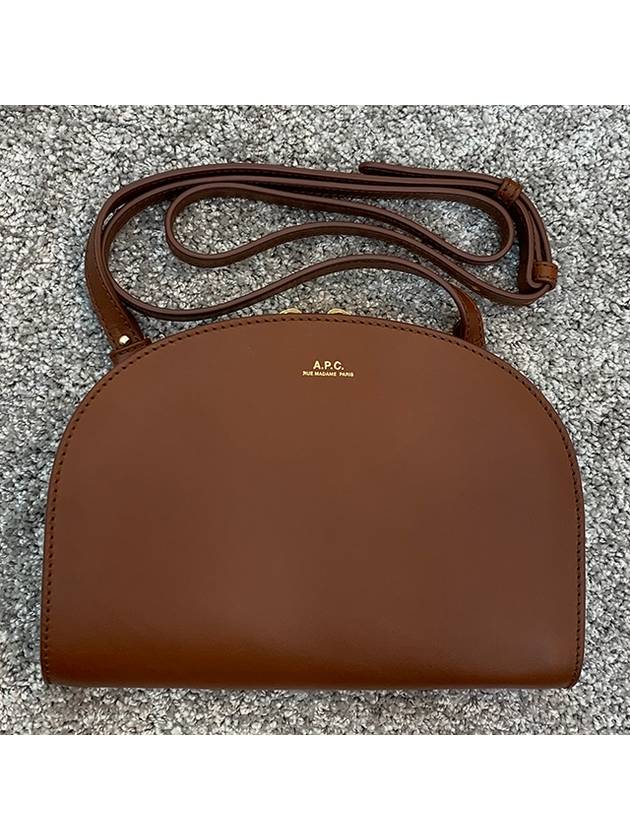 Demi Lune Half Moon Cross Bag Brown - A.P.C. - BALAAN 5