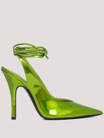 The Attico Lime Green Venus Pumps - THE ATTICO - BALAAN 1