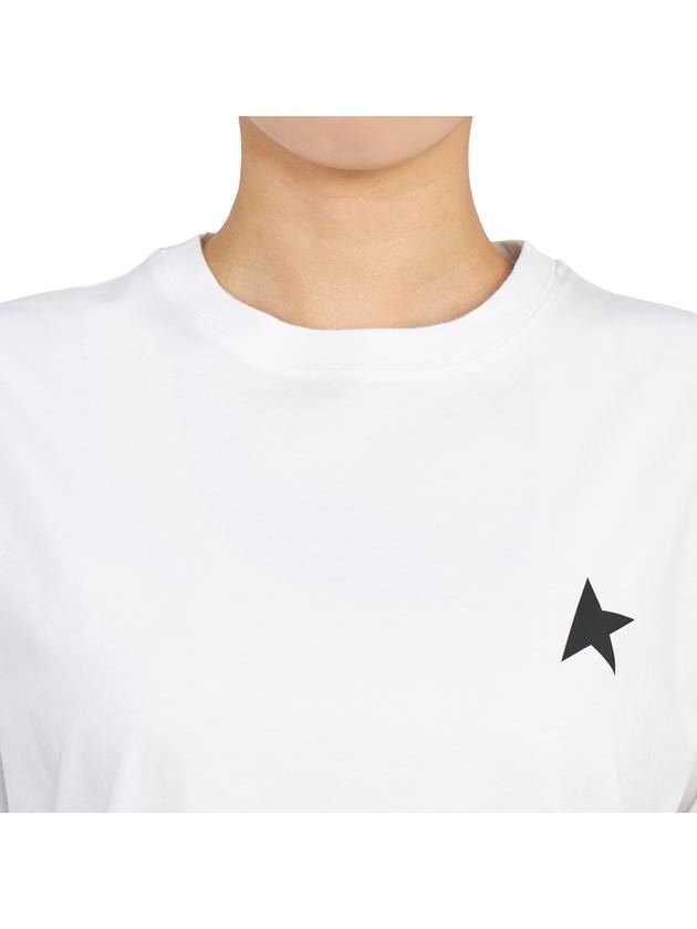 Black Star Collection Short Sleeve T-Shirt White - GOLDEN GOOSE - BALAAN 7